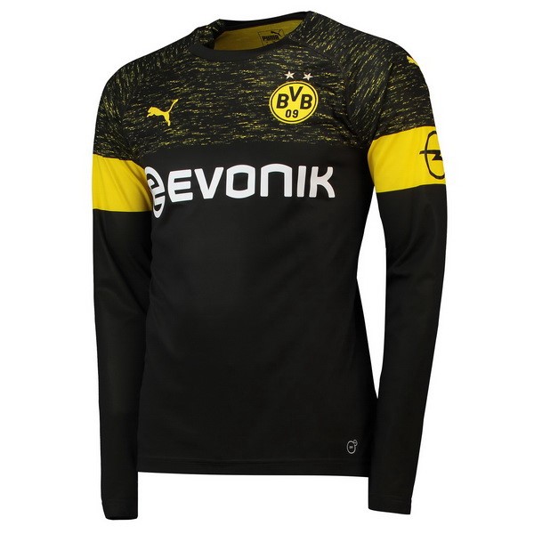 Camiseta Borussia Dortmund Segunda equipo ML 2018-19 Negro